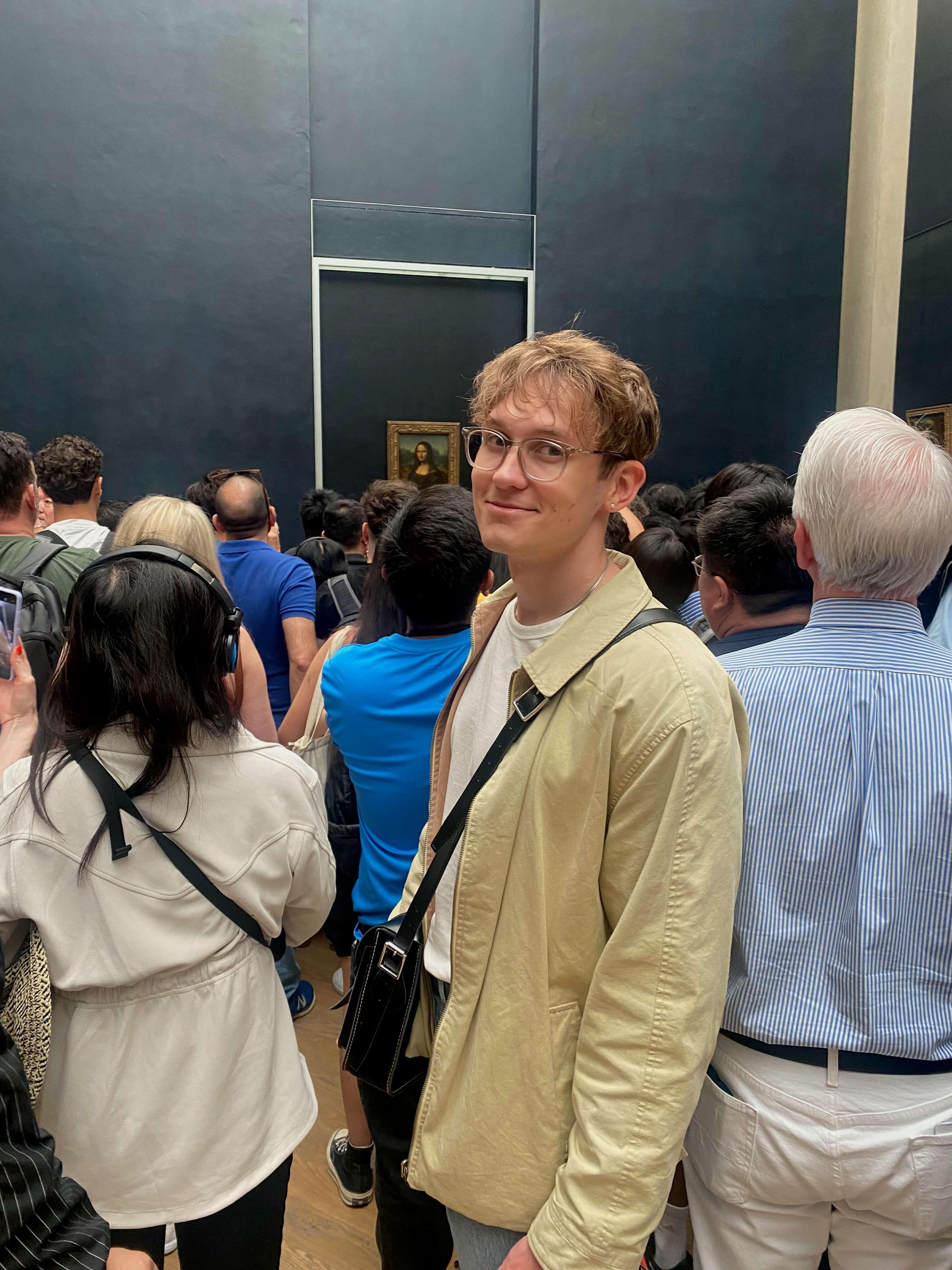 Jonathan at the Louvre